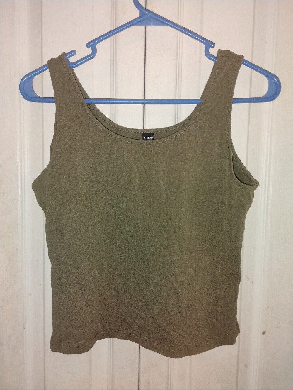 SHEIN Women's Green Bodycon Tank Top, Size Large, New Without Tags